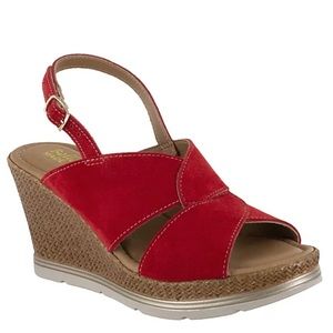 Bella Vita Italy Leather Wedge Sandals - Pep-Italy